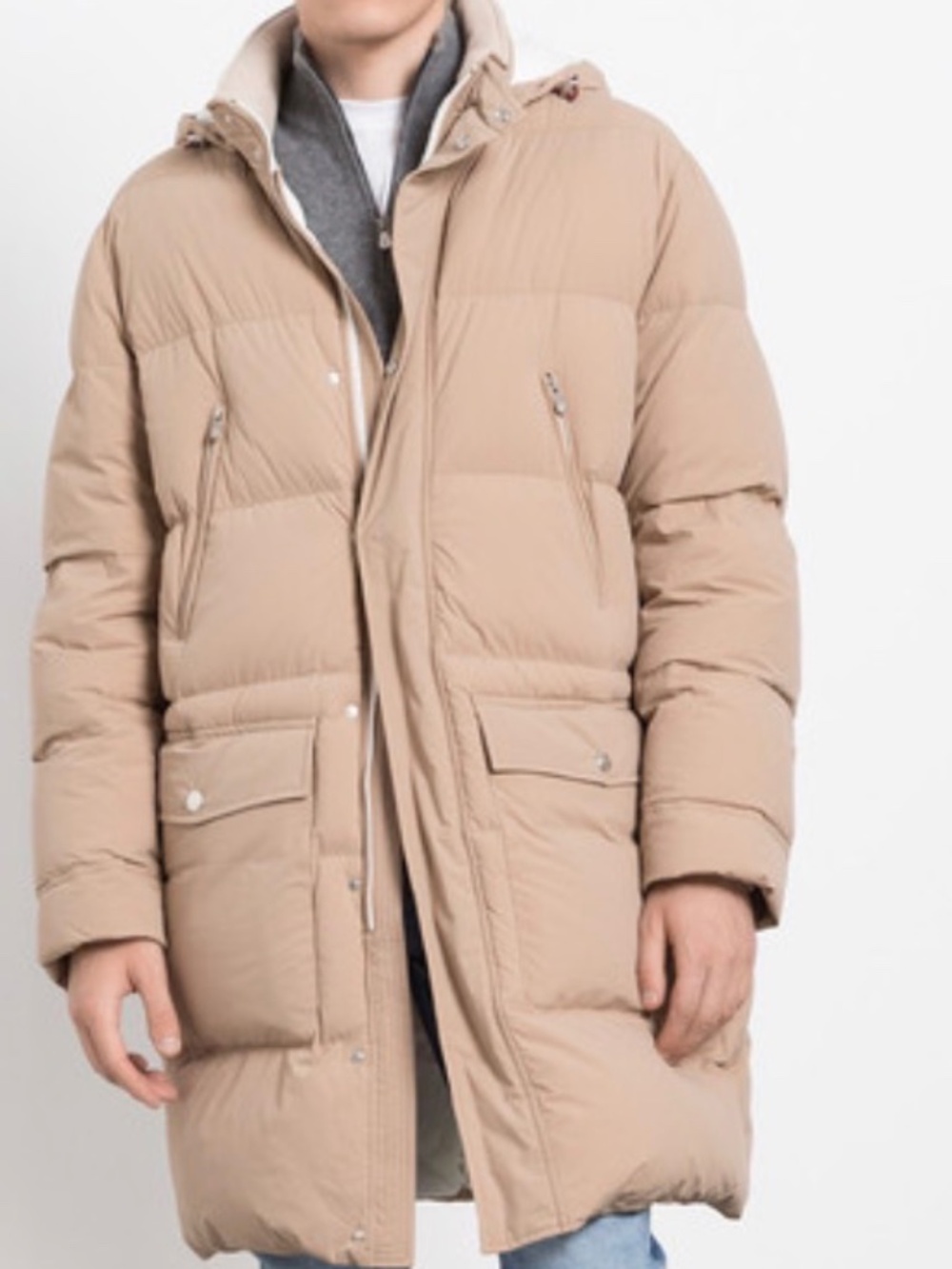 Men’s Brunello Cucinelli Tan Down Jacket